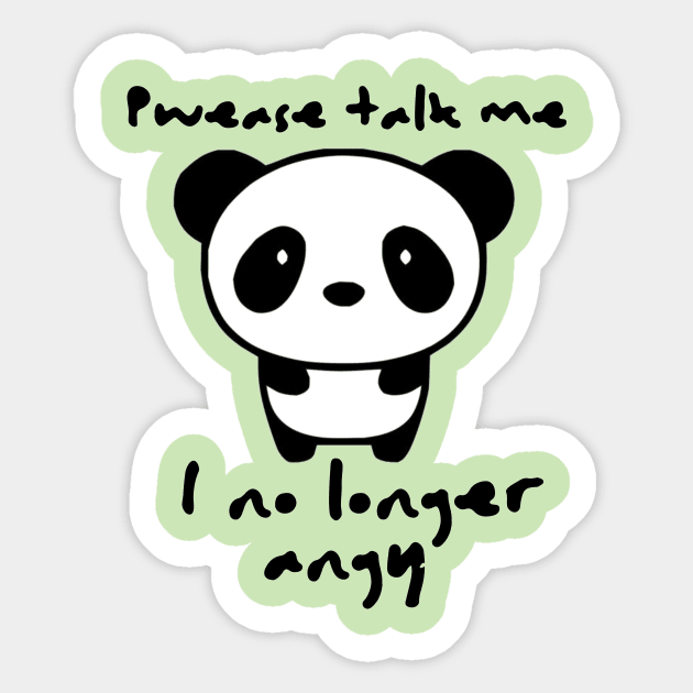 I No Longer Angry Sticker by Little Designer